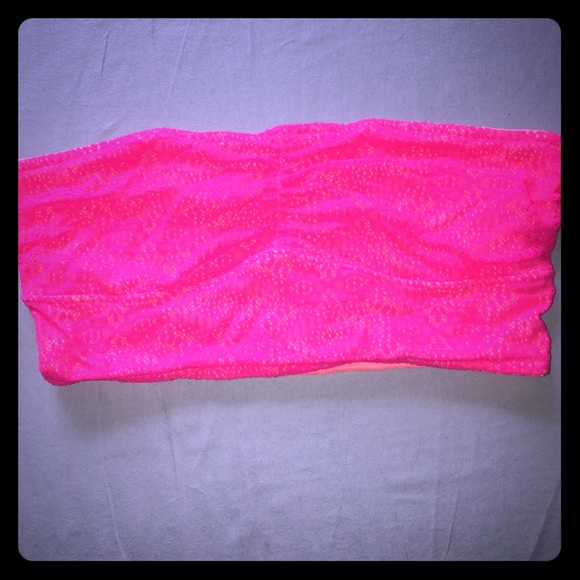 Gilly Hicks Pink unlined Bandeau - Picture 1 of 4